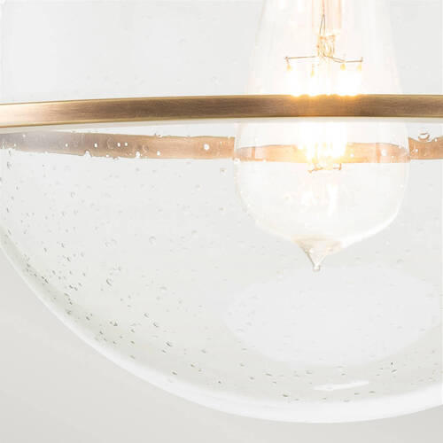 STROPNA SVETILKA Elstead Somerset 28.2/31.8 cm   - barve medenine, Design, kovina/steklo (28.2/31.8cm) - Elstead Lighting