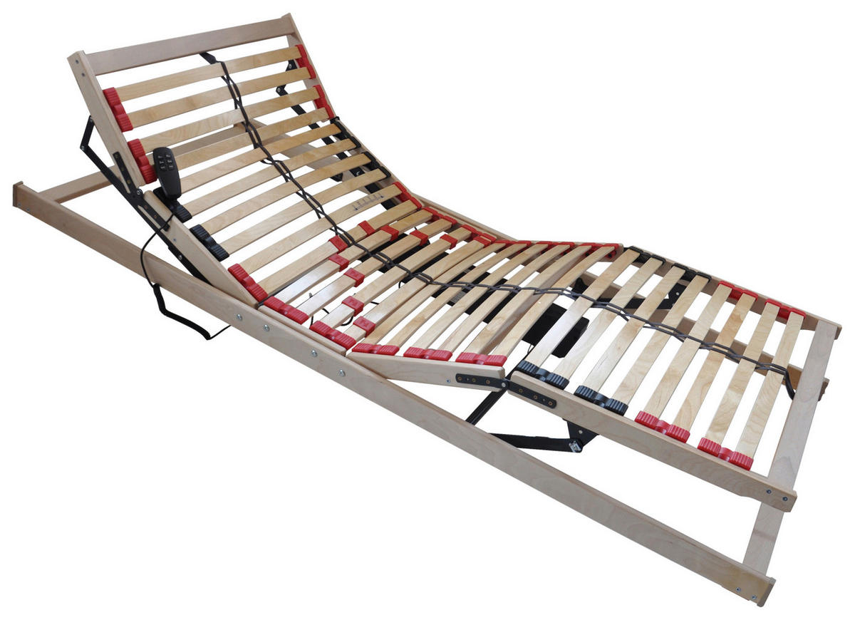 ELEKTRICKÝ POLOHOVATEĽNÝ ROŠT,  (pre rám) 90/200 cm - farba brezy, Basics, drevo (90/200cm) - Hom`in
