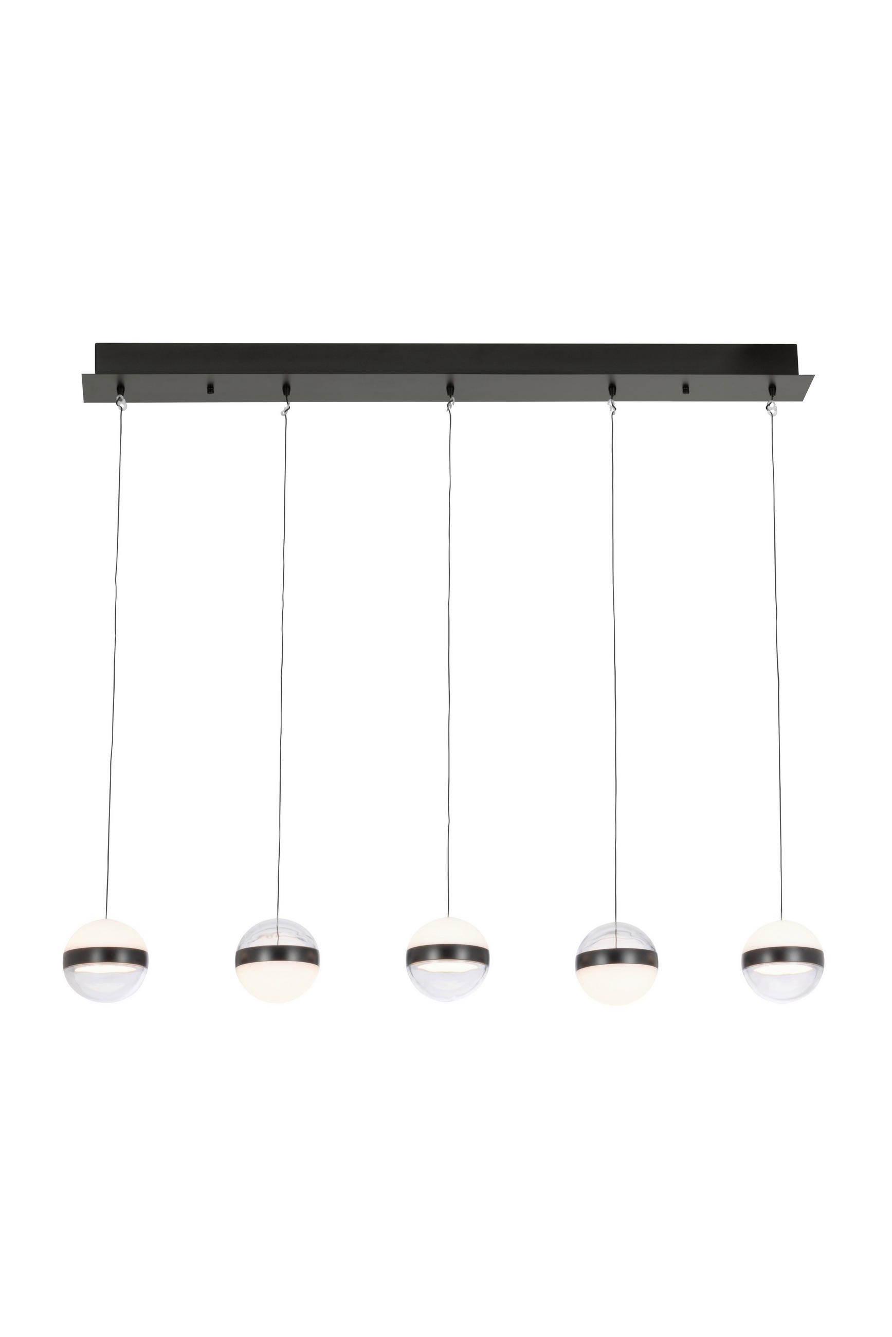 LED-HÄNGELEUCHTE Bedford 107/12/150 cm   - Schwarz, Design, Kunststoff/Metall (107/12/150cm) - Novel