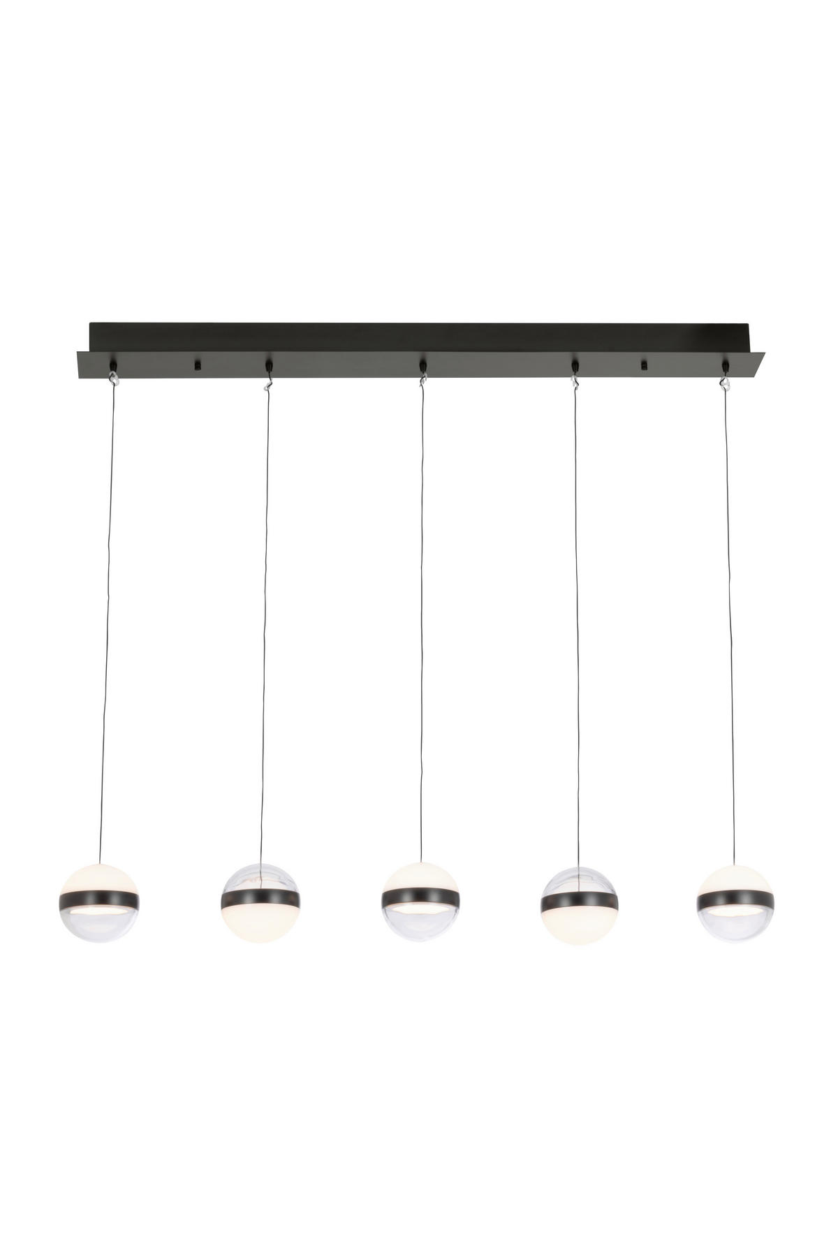 LED-HÄNGELEUCHTE Bedford 107/12/150 cm   - Schwarz, Design, Kunststoff/Metall (107/12/150cm) - Novel