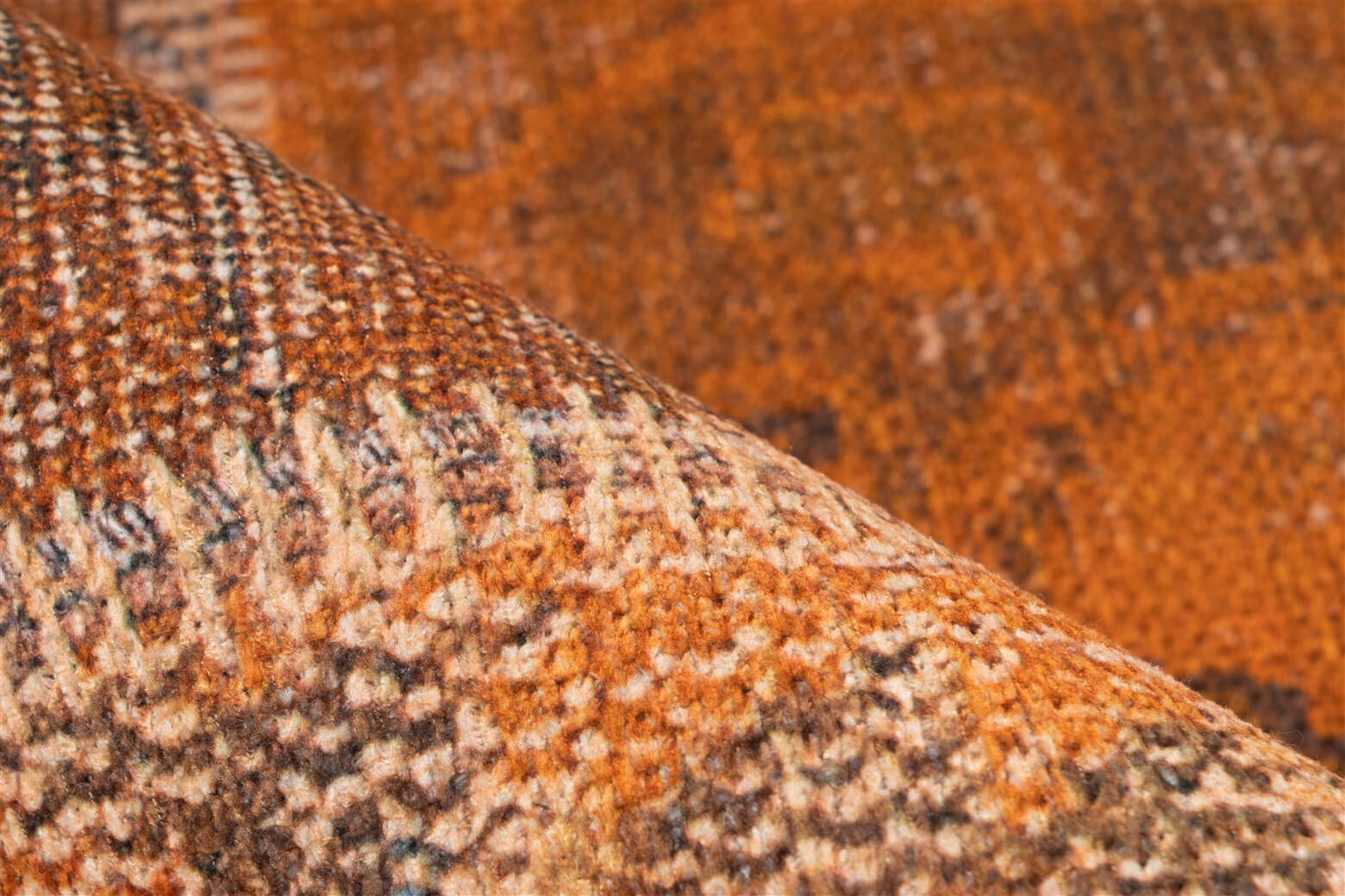 Thumbnail - Novel Flachwebeteppich Faye 525 Gold, Gold, Textil, Patchwork, rechteckig, 190x290 cm, pflegeleicht, Teppiche & Böden, T...