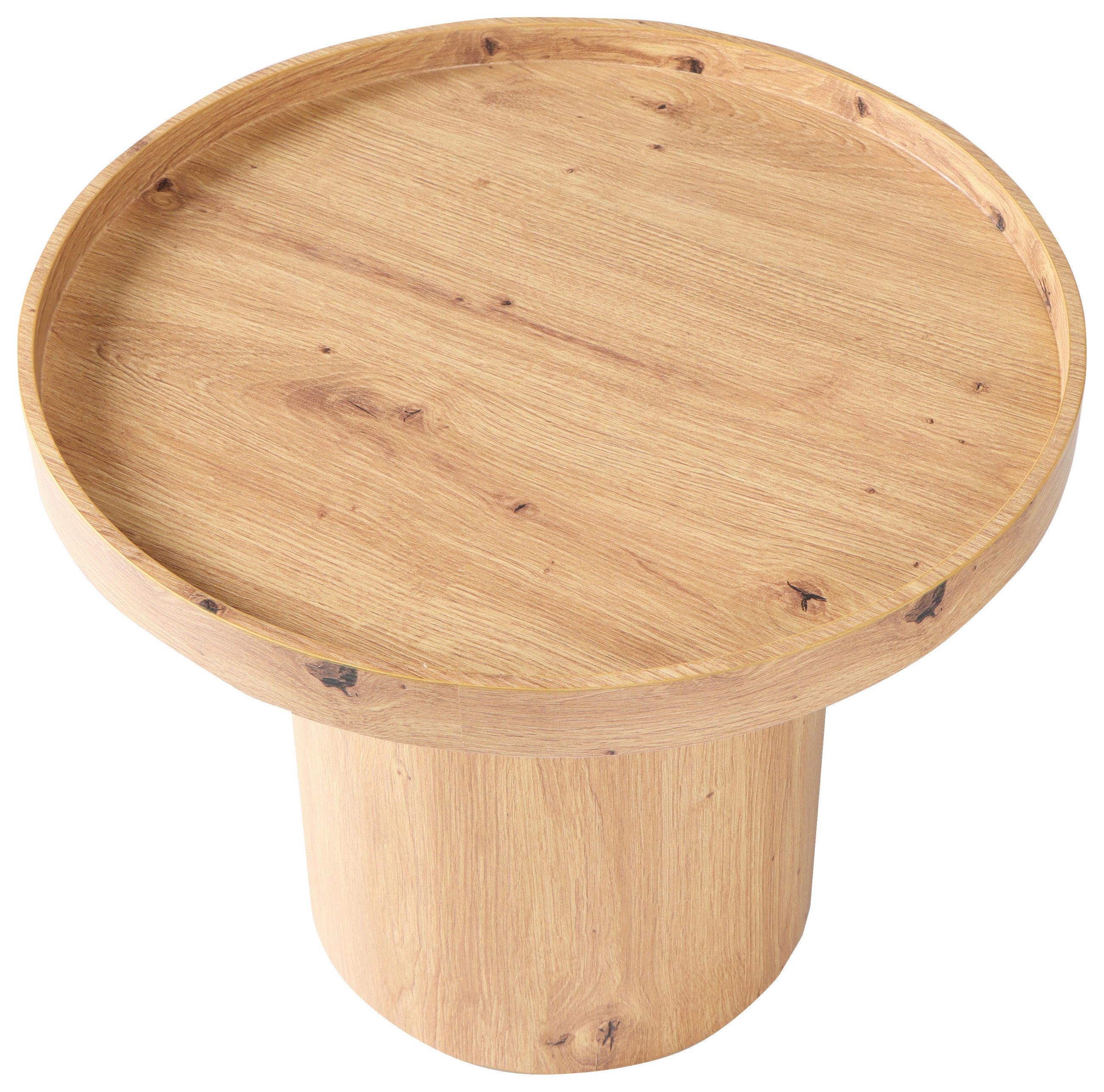 BEISTELLTISCH in Holzwerkstoff 50/50/40 cm  - Wildeiche, Design, Holzwerkstoff (50/50/40cm) - Carryhome