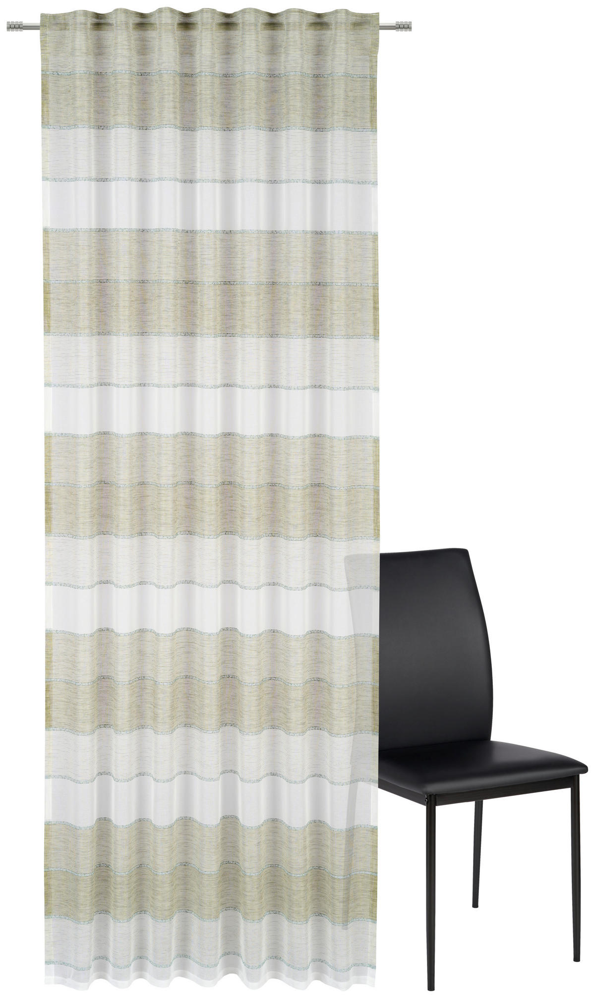 FERTIGVORHANG  halbtransparent   140/245 cm  - Grün, Basics, Textil (140/245cm) - Esposa