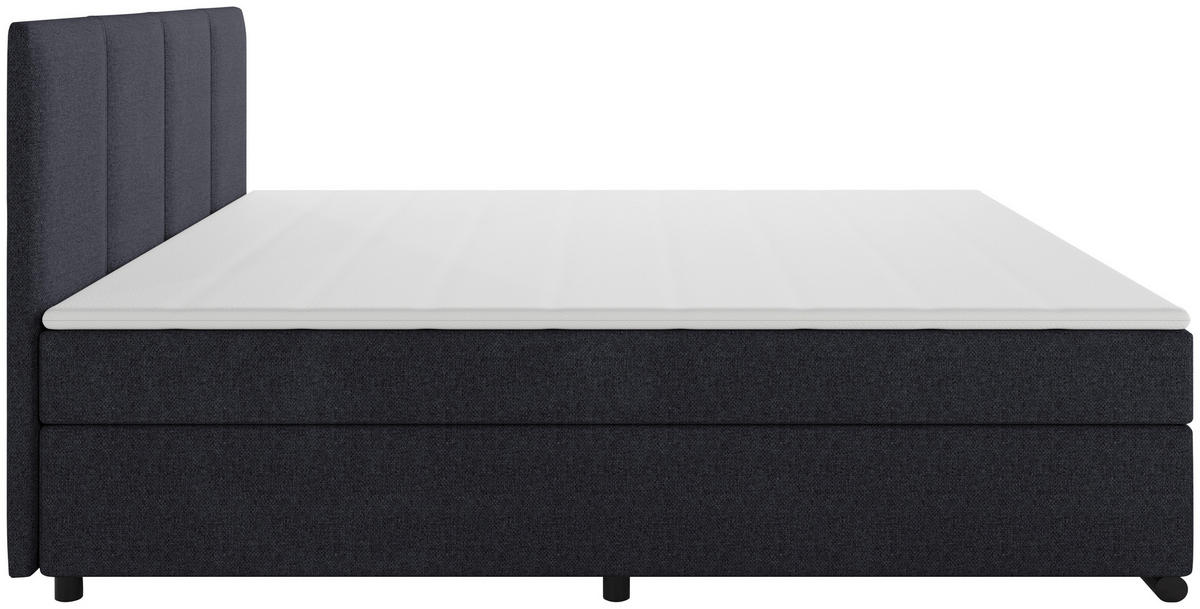 BOXSPRINGBETT 180/220 cm  in Anthrazit  - Anthrazit/Schwarz, MODERN, Karton/Holz (180/220cm) - MID.YOU