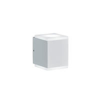 AUßENWANDLEUCHTE   - Weiß, Design, Kunststoff/Metall (10,5/9/8cm) - Helestra