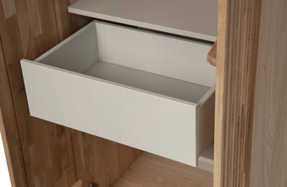 MEHRZWECKSCHRANK 60/210/42 cm  in Eichefarben  - Eichefarben/Schwarz, Design, Holz/Holzwerkstoff (60/210/42cm) - Ambia Home