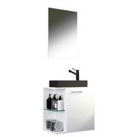 GÄSTEBAD - Schwarz/Weiß, MODERN, Glas/Keramik (52cm) - MID.YOU