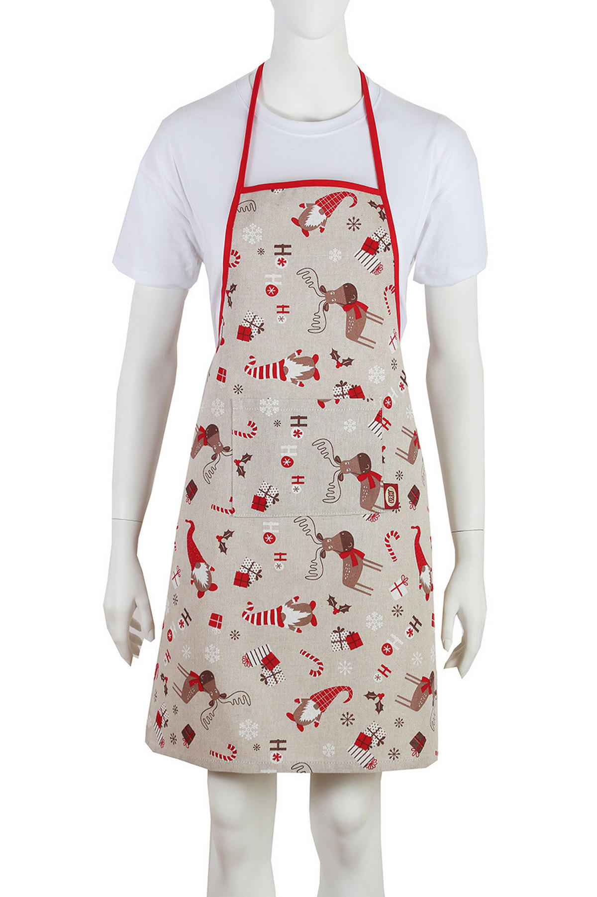 PREGAČA crvena   - crvena, Konvencionalno, tekstil (58/74cm) - X-Mas