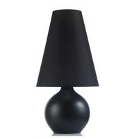 TISCHLEUCHTE 35/70 cm   - Schwarz, KONVENTIONELL, Keramik/Textil (35/70cm)