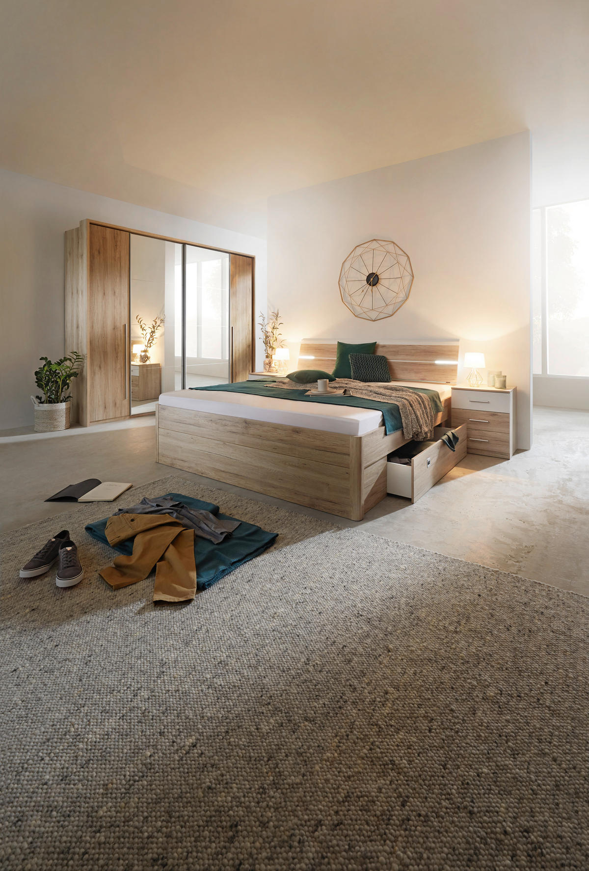 PASSEPARTOUTRAHMEN 276/230/17 cm Eiche San Remo  - Eiche San Remo, KONVENTIONELL, Holzwerkstoff (276/230/17cm) - Ti'me