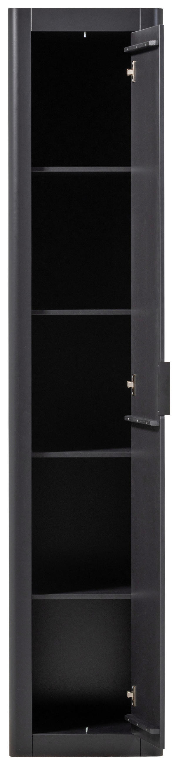 MEHRZWECKSCHRANK 45/217/39 cm  in Schwarz  - Schwarz, Design, Holz (45/217/39cm) - Livetastic