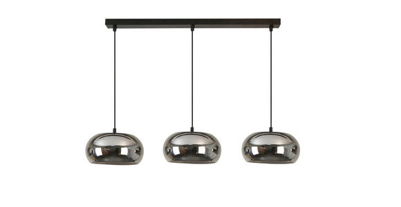 HÄNGELEUCHTE 68/20/120 cm  - Schwarz, Trend, Glas/Metall (68/20/120cm) - Novel