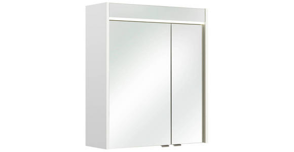 SPIEGELSCHRANK 60/70/20 cm  - Chromfarben/Weiß, KONVENTIONELL, Glas/Holzwerkstoff (60/70/20cm) - Xora