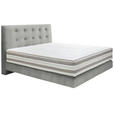 BOXSPRINGBETT 180/200 cm  in Hellgrau  - Hellgrau, KONVENTIONELL, Holz/Textil (180/200cm) - Dieter Knoll