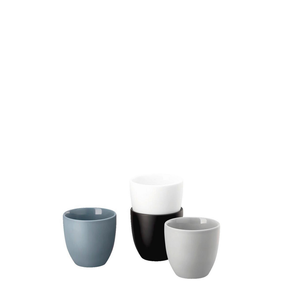 TASSENSET the cup+ - Mixed 4-teilig  - Blaugrau/Hellgrau, Basics, Keramik - Rosenthal