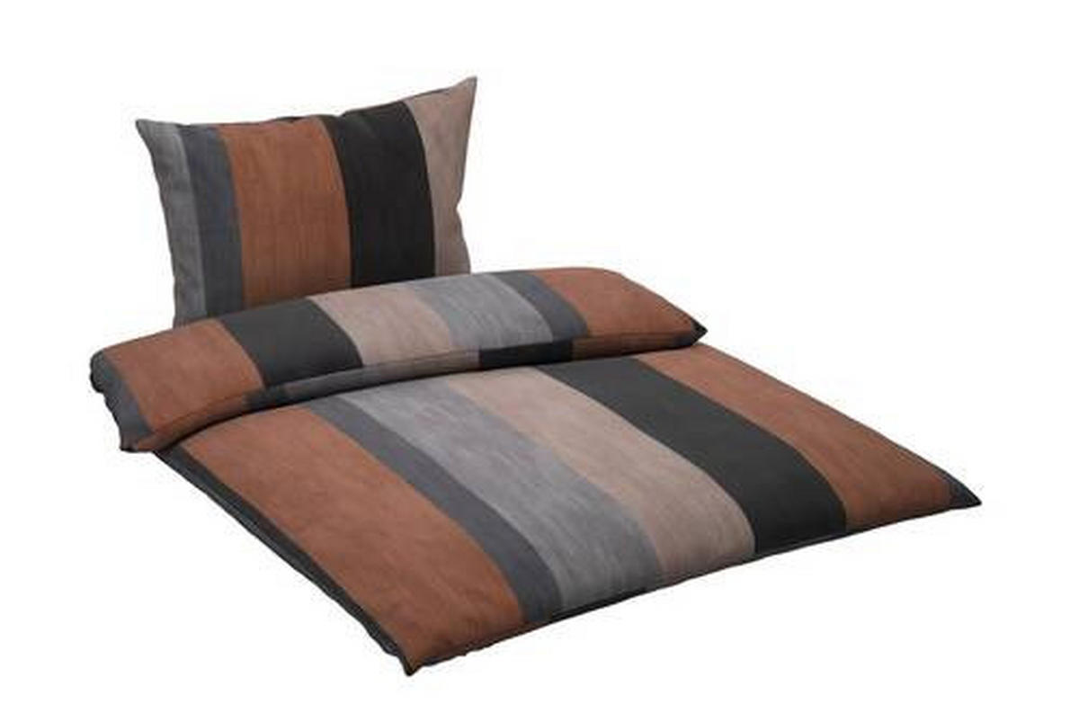 WENDEBETTWÄSCHE Cornflower Double Makosatin 140/200 cm  - Goldfarben, Basics, Textil (140/200cm) - Joop!