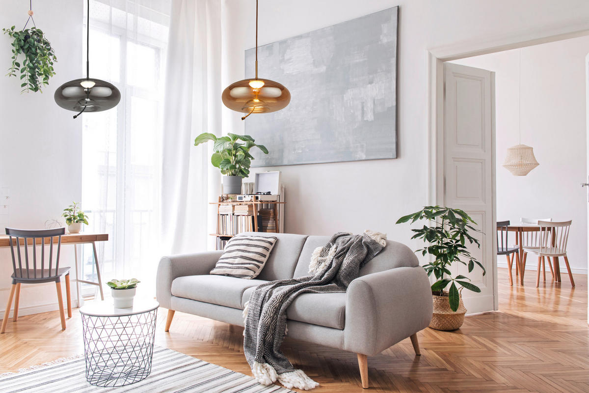 VISEČA LED-SVETILKA  Lisbon 6 W/147 lm/2700 K/230 V/ - črna, Design, kovina/steklo (31/31/30-150cm)