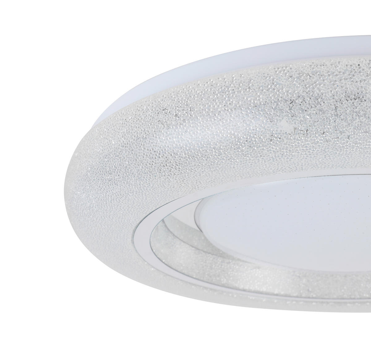 LED-DECKENLEUCHTE 38/7 cm    - Chromfarben/Weiß, Trend, Kunststoff/Metall (38/7cm) - Novel