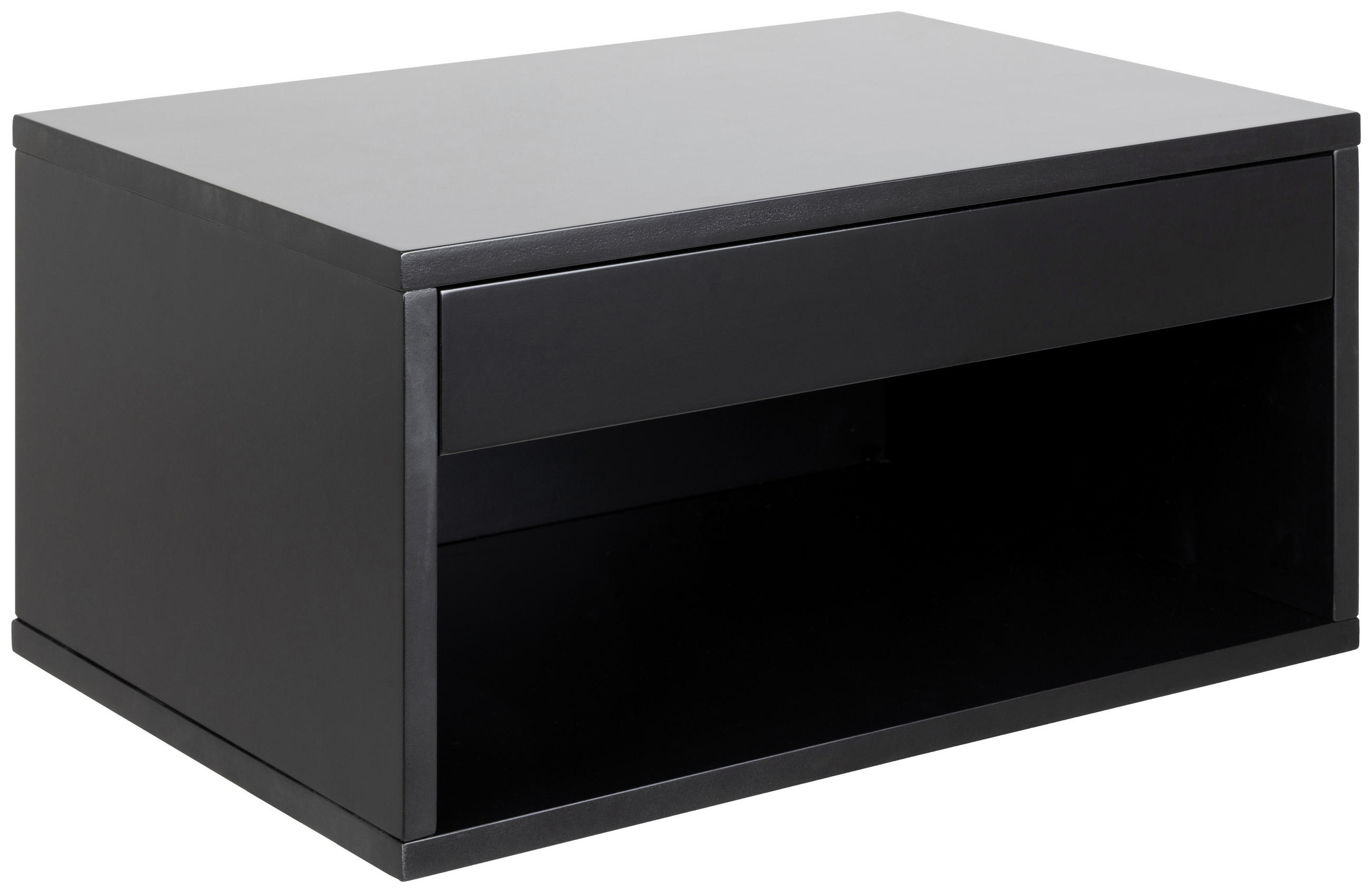 NACHTTISCH  Schwarz  - Schwarz, Modern, Holzwerkstoff (50/24,3cm) - MID.YOU