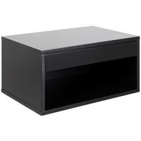 SÄNGBORD i svart  - svart, Modern, trämaterial (50/24,3cm) - Best Price