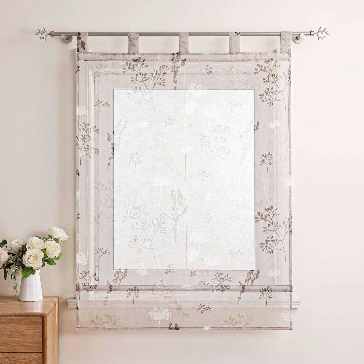 FALTROLLO  transparent  140/140 cm    - Sandfarben, Basics, Textil (140/140cm)