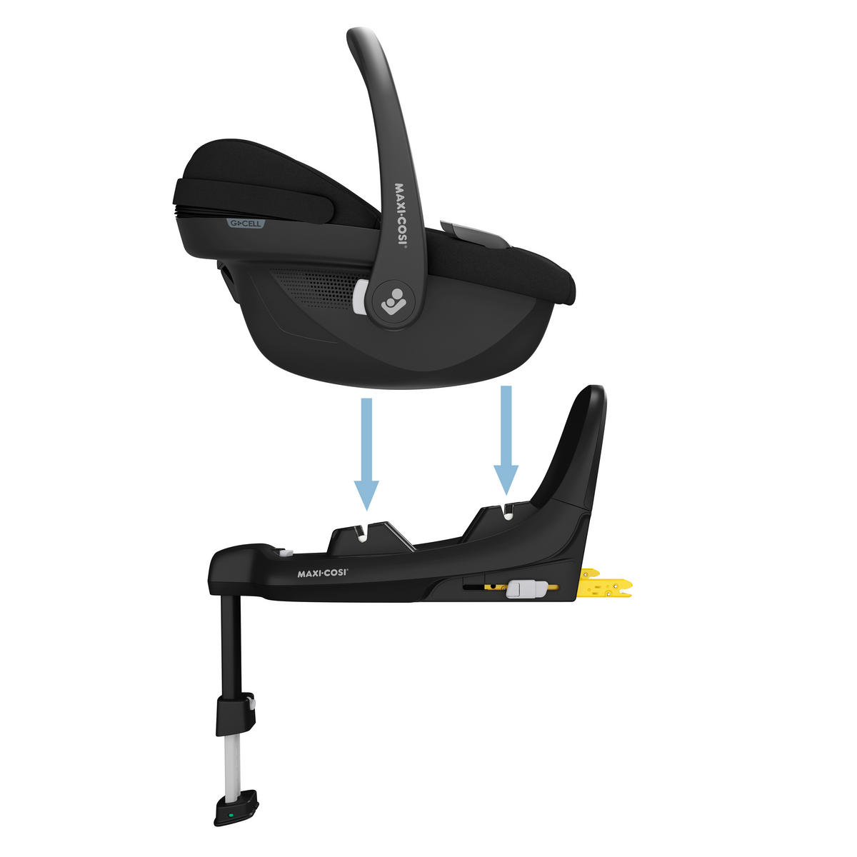 BABYSKYDD Pebble S  - svart, Basics, metall/textil (44/56,5/67cm) - Maxi Cosi Pro