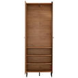 GARDEROBE 5-teilig  in 260/194,5/35 cm  - Schwarz/Eiche Artisan, Basics, Holzwerkstoff (260/194,5/35cm) - Carryhome