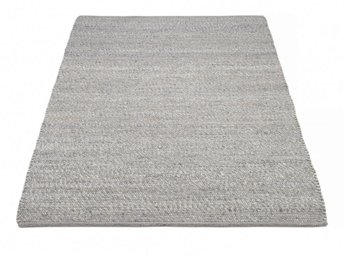 HANDWEBTEPPICH 200/300 cm Helsinki Grau  - Grau, Basics, Textil (200/300cm) - Linea Natura