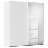 SCHWEBETÜRENSCHRANK  in Weiß  - Weiß, Design, Glas/Holzwerkstoff (201/223/68cm) - Novel