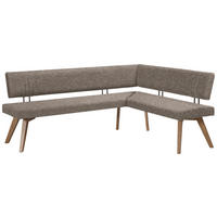 ECKBANK 180/160 cm  in Hellbraun, Wildeiche  - Hellbraun/Wildeiche, Design, Holz/Textil (180/160cm) - Venda