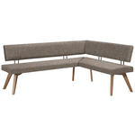 ECKBANK 170/160 cm  in Hellbraun, Wildeiche  - Hellbraun/Wildeiche, Design, Holz/Textil (170/160cm) - Venda