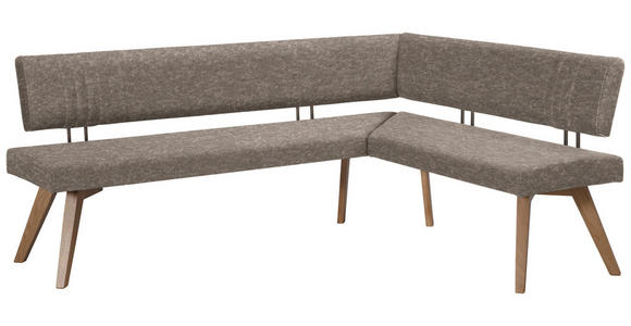 ECKBANK 180/170 cm in Hellbraun, Wildeiche - Hellbraun/Wildeiche, Design, Holz/Textil (180/170cm) - Venda