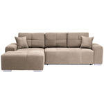 ECKSOFA in Webstoff Beige  - Beige/Silberfarben, Design, Kunststoff/Textil (194/280cm) - Carryhome