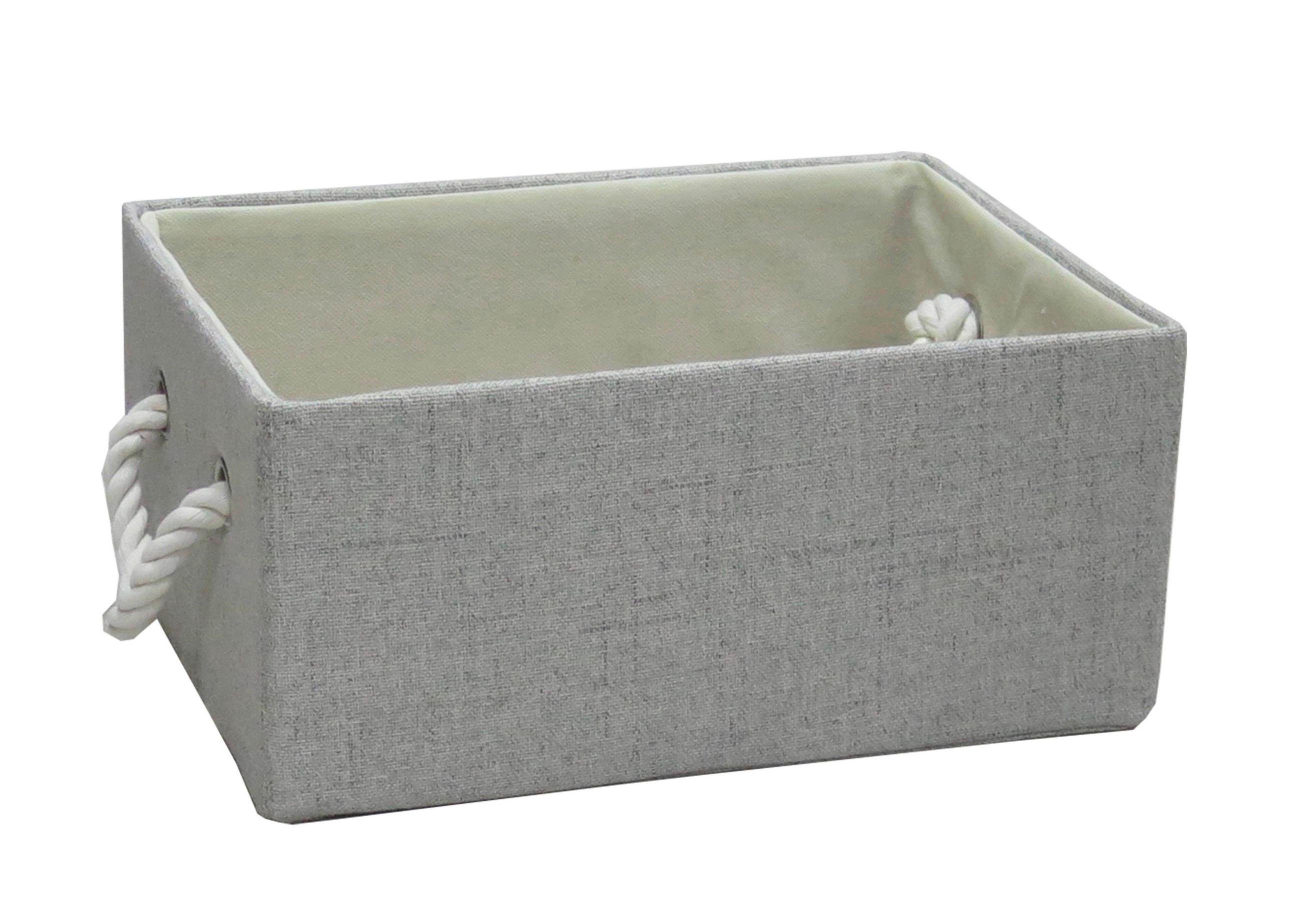 Cutie Pentru Etajeră 34/24/15 cm   - bej/gri, Basics, plastic/textil (34/24/15cm) - Landscape