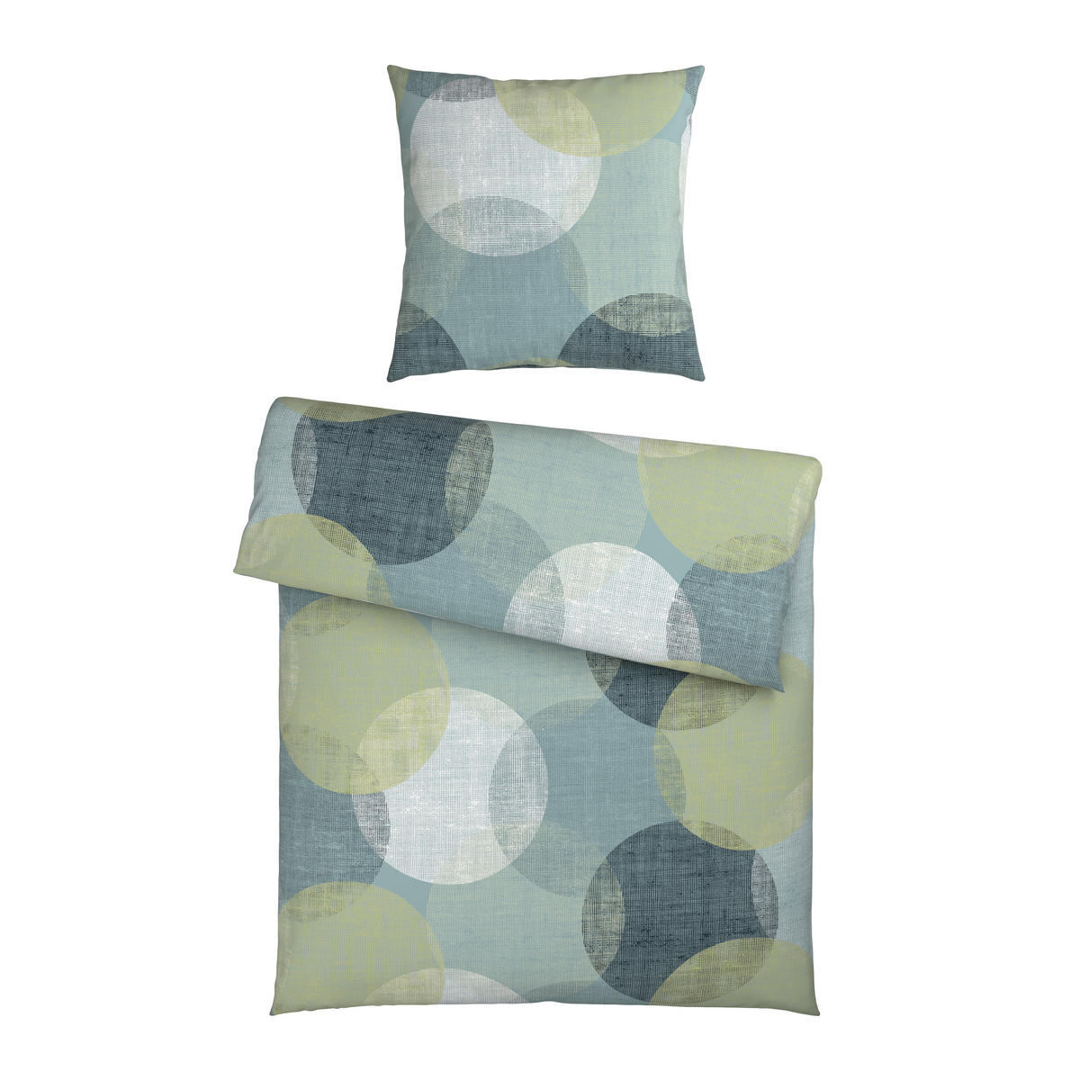 BETTWÄSCHE Flanell 155/220 cm  - Türkis, Textil (155/220cm) - Esposa