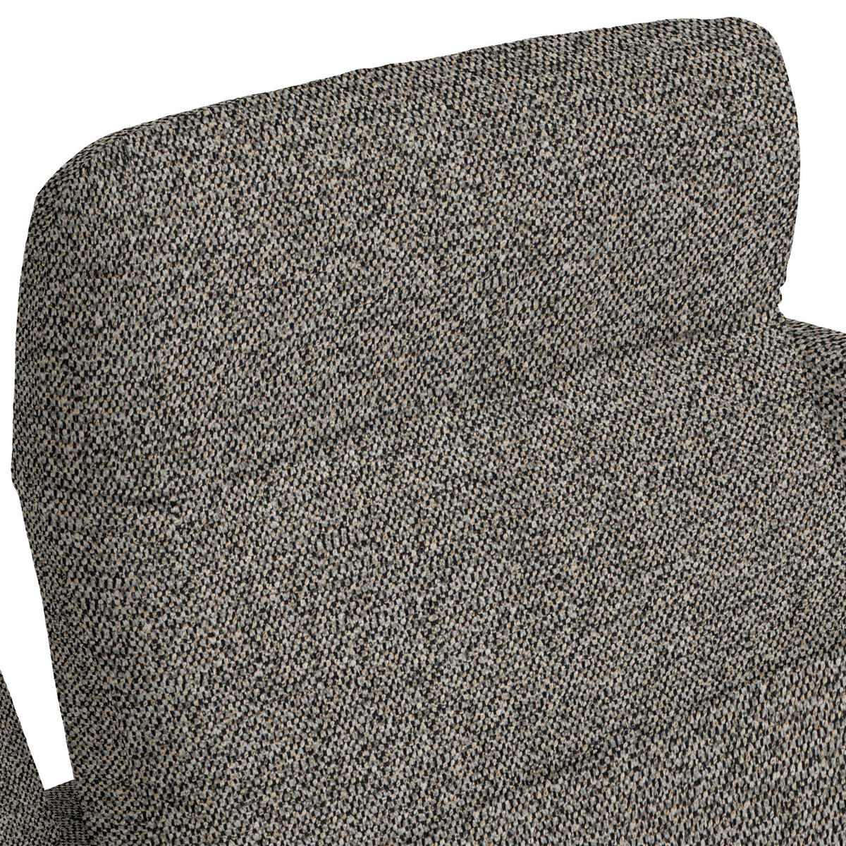 ECKSOFA in Flachgewebe, Chenille Hellbraun  - Hellbraun/Schwarz, Design, Textil/Metall (165/318cm) - Xora