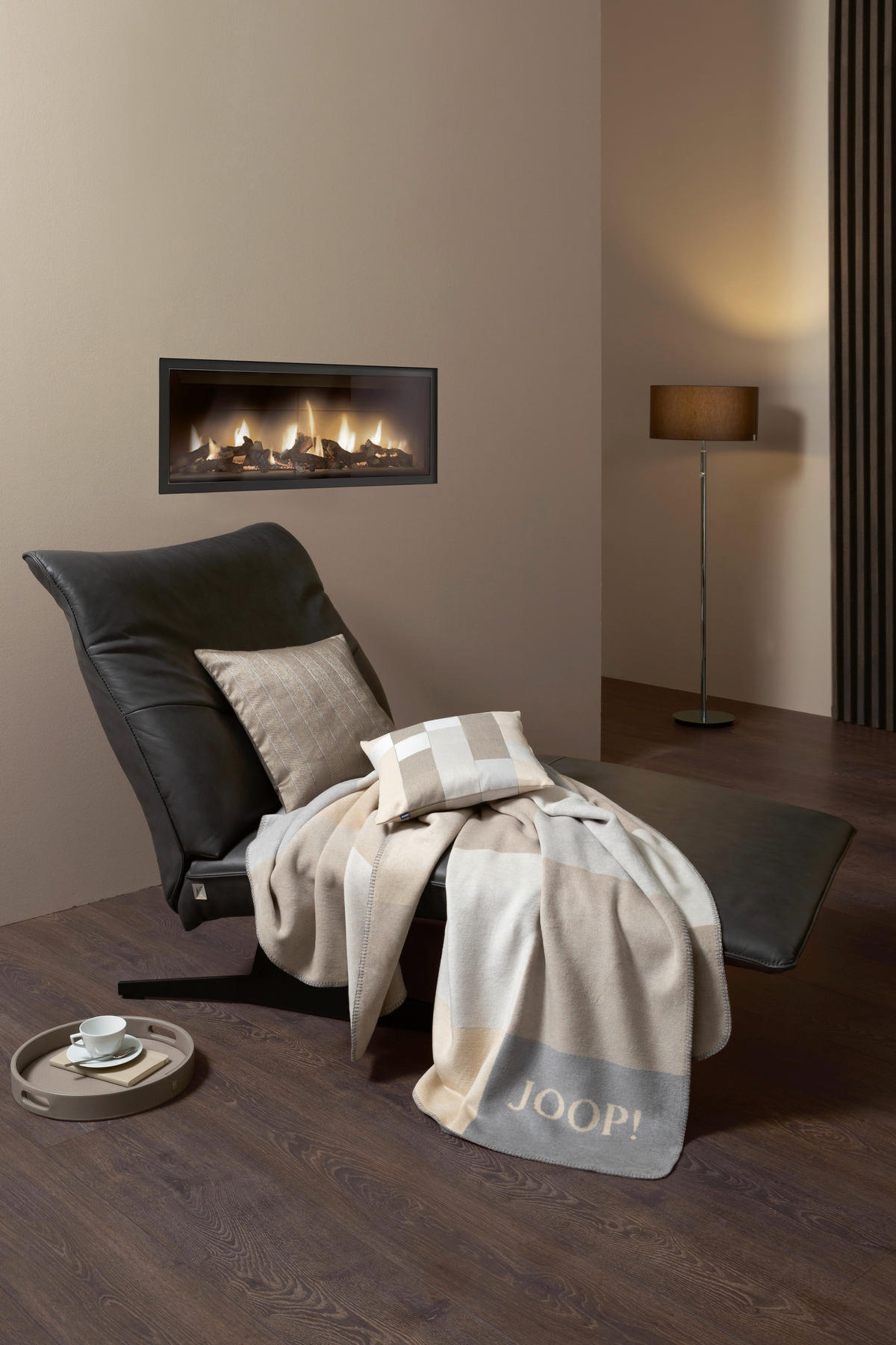 KISSENHÜLLE Mosaic 40/40 cm  - Beige/Creme, KONVENTIONELL, Textil (40/40cm) - Joop!