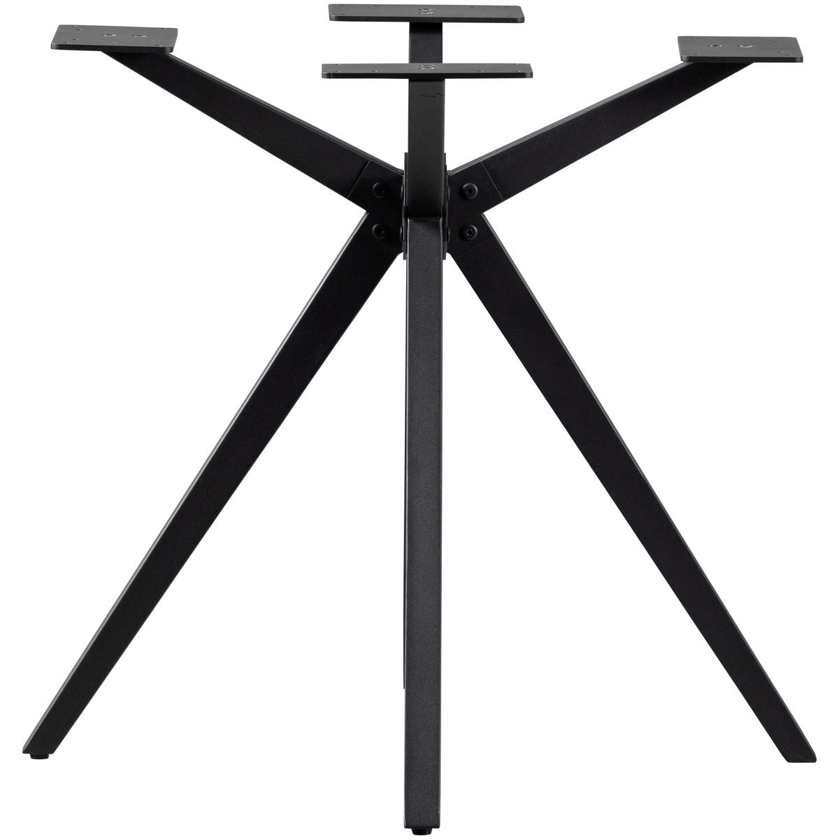 TISCHGESTELL in Metall   - Schwarz, MODERN, Metall (80/72/80cm) - Livetastic