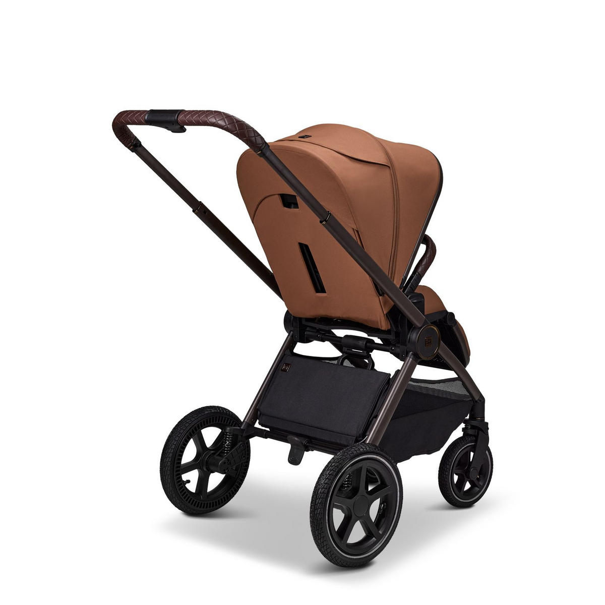 KINDERWAGENSET  GIO FOLD SET AIR  cognac  - Cognac/Braun, Basics, Textil/Metall (120/58/92cm) - Moon Edition