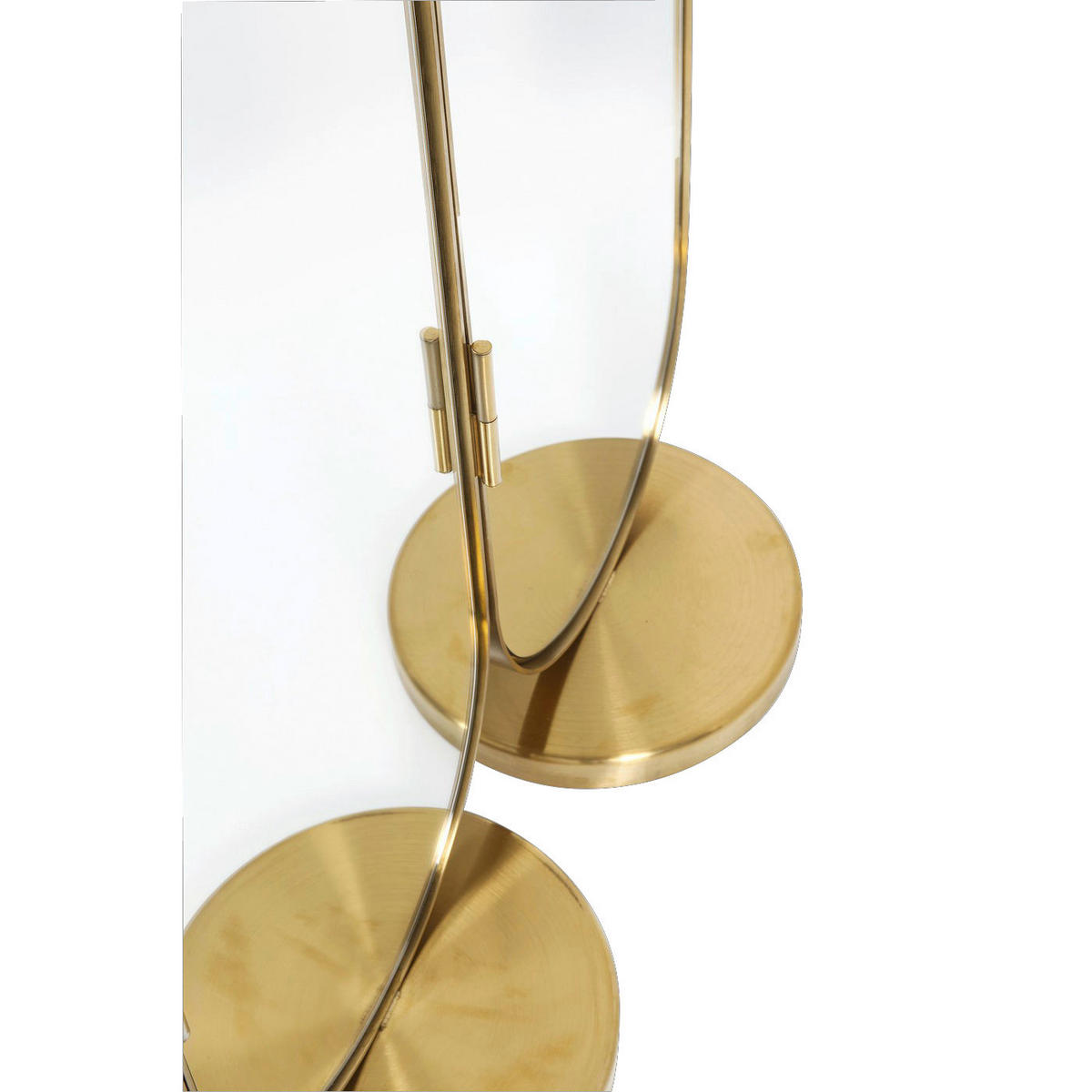 PARAVENT mit 3  Flügel - Goldfarben, Trend, Glas/Metall (106/166/31cm) - Kare-Design