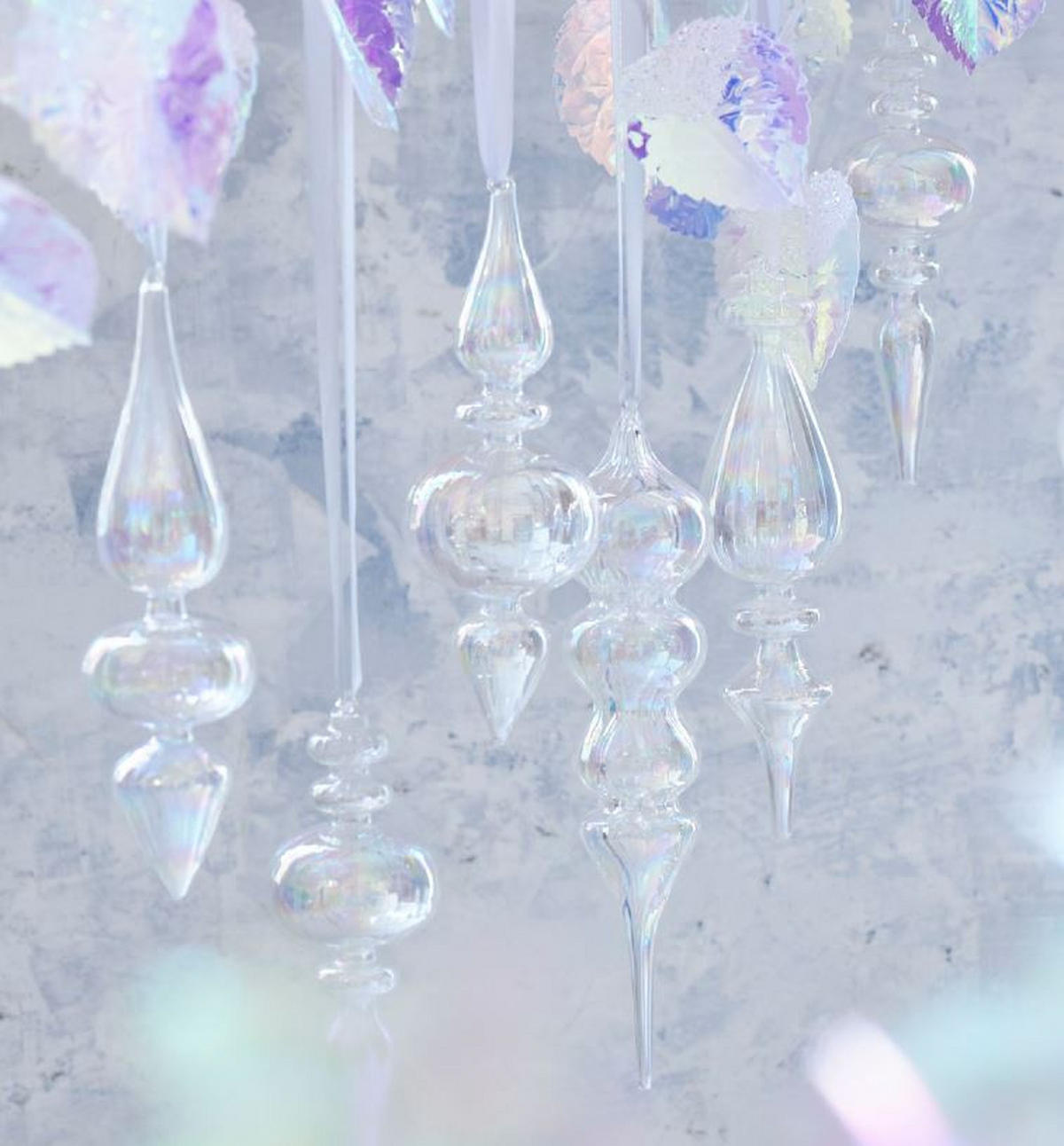 CHRISTBAUMANHÄNGER  - Transparent, Basics, Glas (3,80/3,80/18,00cm)