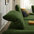 ECKSOFA  in Teddystoff Dunkelgrün  170-195/280 cm  - Dunkelgrün/Schwarz, Design, Textil/Metall (170-195/280cm) - Dieter Knoll