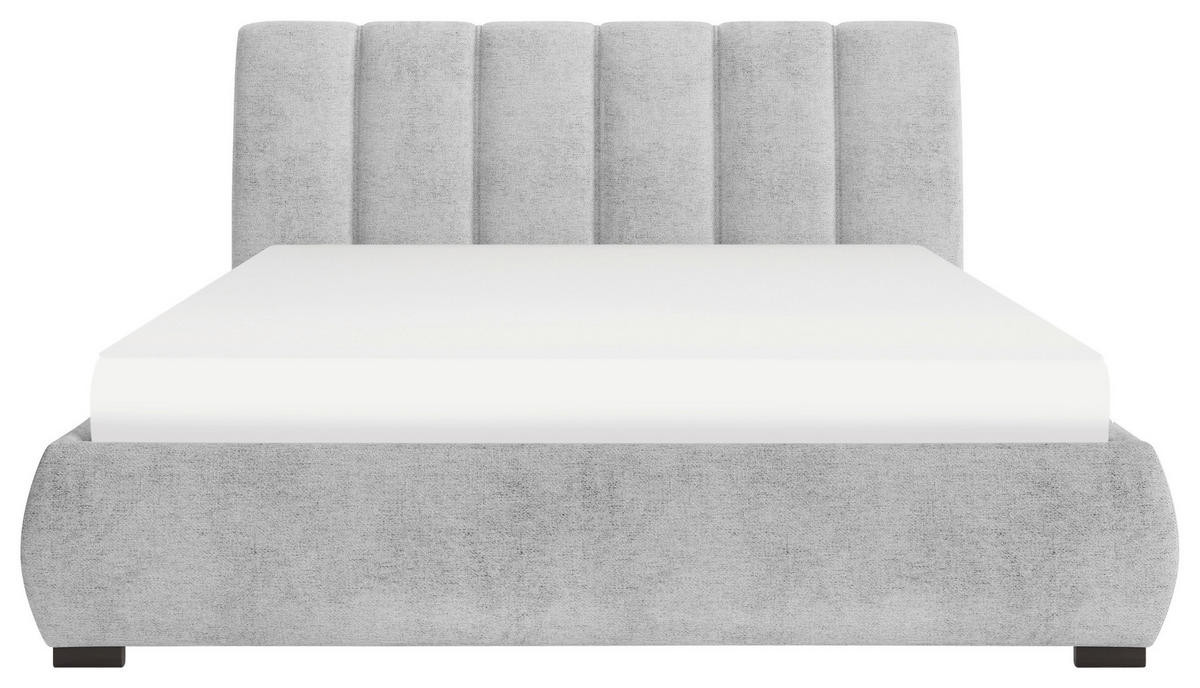 STOPPAD SÄNG 140/200 cm  i ljusgrå  - ljusgrå, Modern, metall/trämaterial (140/200cm) - MID.YOU