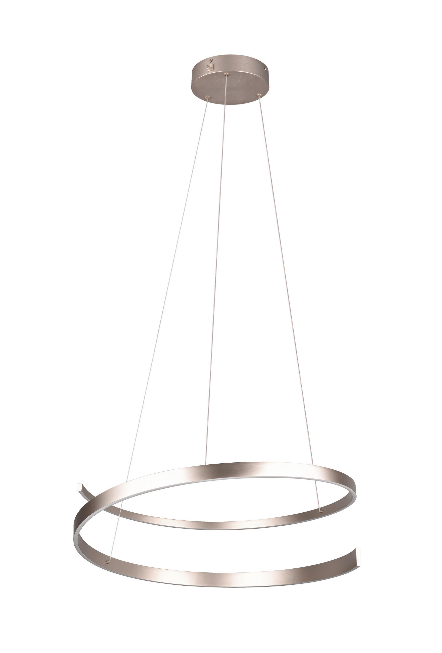 Cinque Led-Hängeleuchte Cinardi Nickel 200 cm