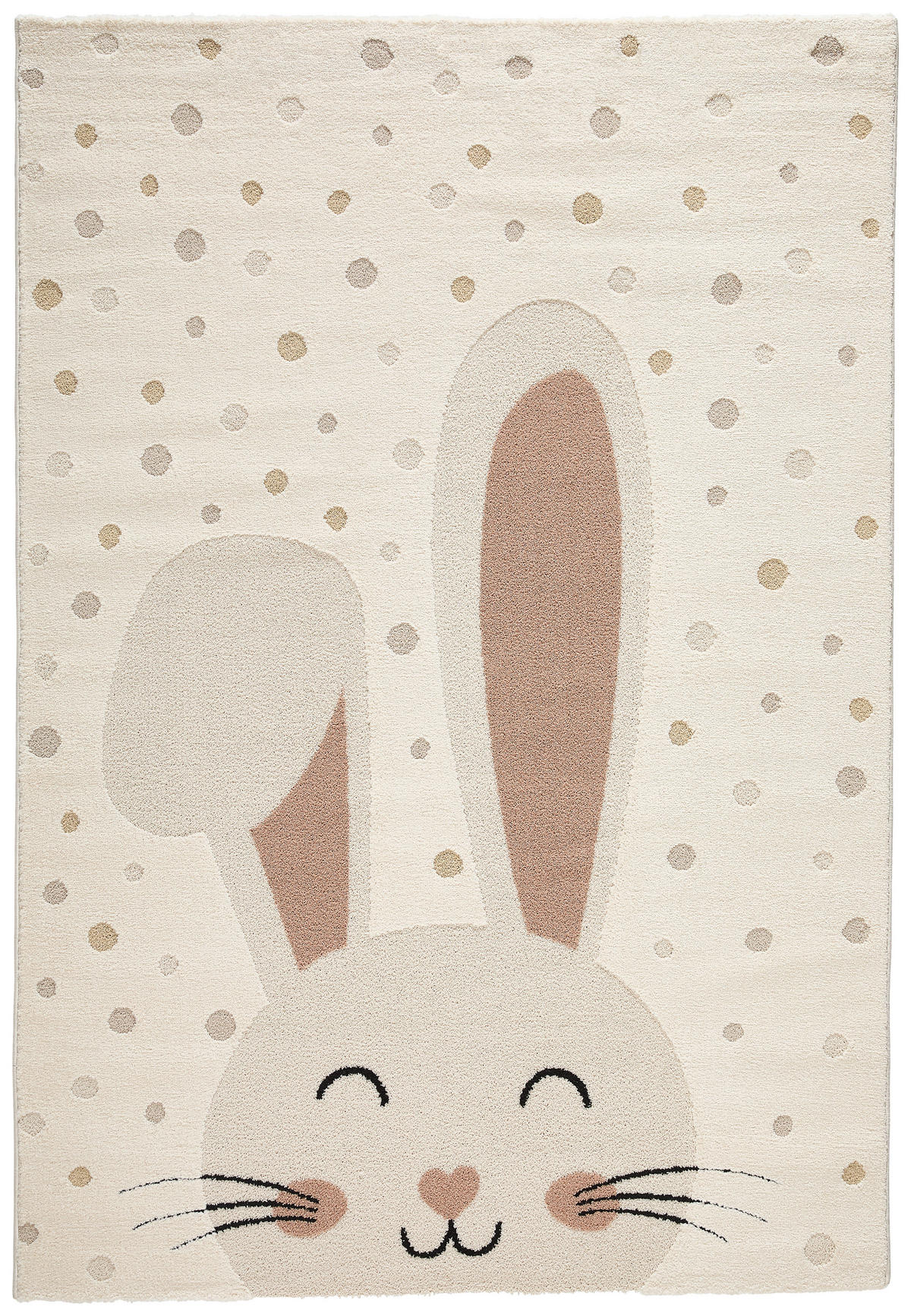 KINDERTEPPICH 120/170 cm Hase  - Gelb/Beige, Trend, Textil (120/170cm) - Ben'n'jen