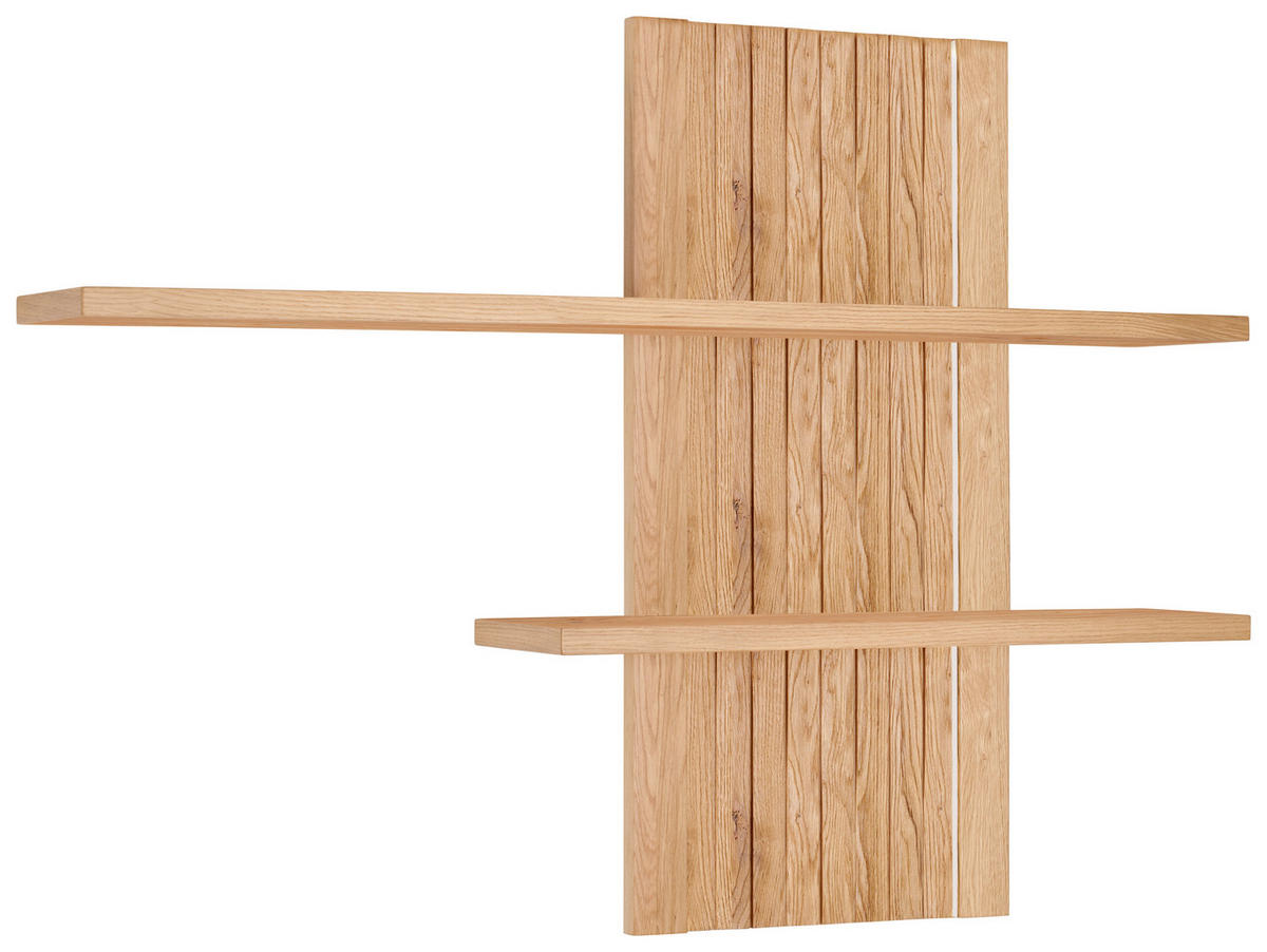 WANDBOARD Wildeiche massiv Eichefarben  - Eichefarben, Design, Holz (142/99/23cm) - Novel