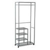 KLEIDERWAGEN in Grau 75/183/35 cm   - Grau, Basics, Kunststoff/Metall (75/183/35cm)