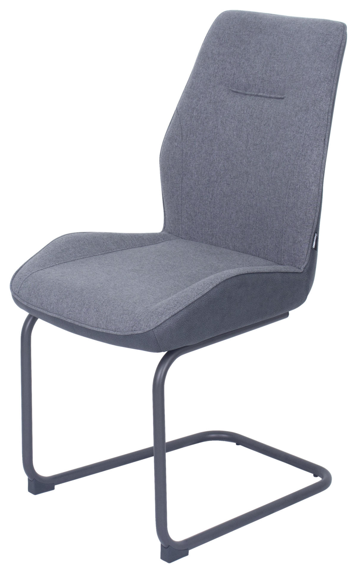 STOLIČKA S PRUŽNÝM PODNOŽÍM, tkaná textília, sivá, čierna - čierna/sivá, Design, kov/textil (48/94/61,5cm) - Carryhome