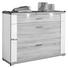 SCHUHSCHRANK - Edelstahlfarben/Eichefarben, Design, Holzwerkstoff (129/108/42cm) - Xora SCHUHSCHRANK - Edelstahlfarben/Eichefarben, Design, Holzwerkstoff (129/108/42cm) - Xora