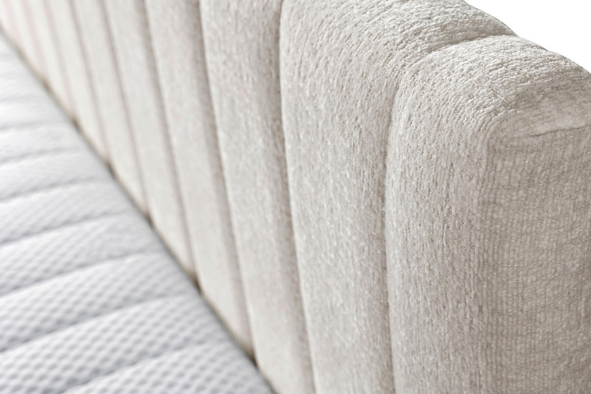SCHLAFSOFA in Struktur Beige  - Beige/Schwarz, Design, Holz/Holzwerkstoff (212/83/99cm) - MID.YOU